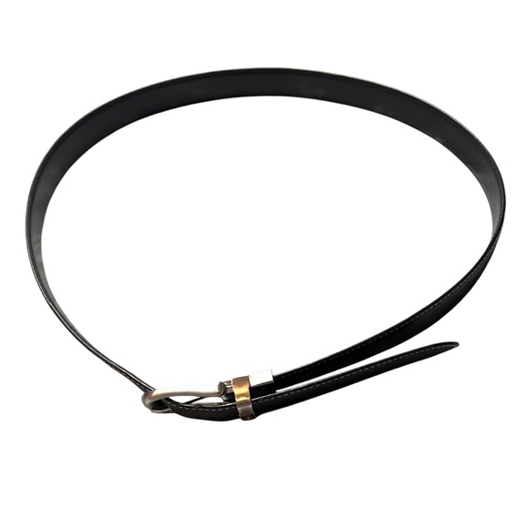 TOMMY HILFIGER LEATHER BELT Brown Black Bonded Leather Men’s Size 38 FAST SHIP - Picture 4 of 10